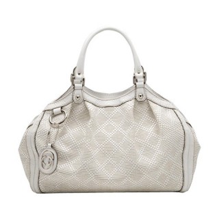 Blanc Gucci Fourre-tout Verrouillage Amovible G Charme Boutique